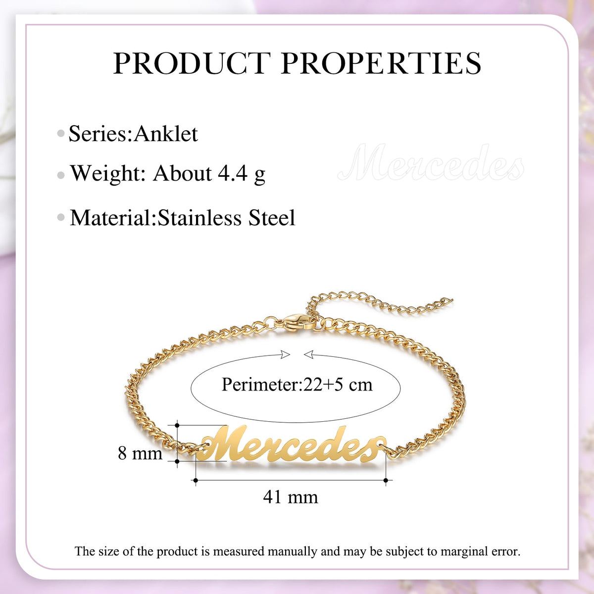 Custom Name Anklet