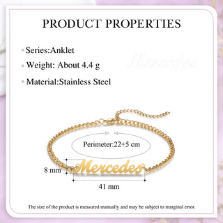 Custom Name Anklet