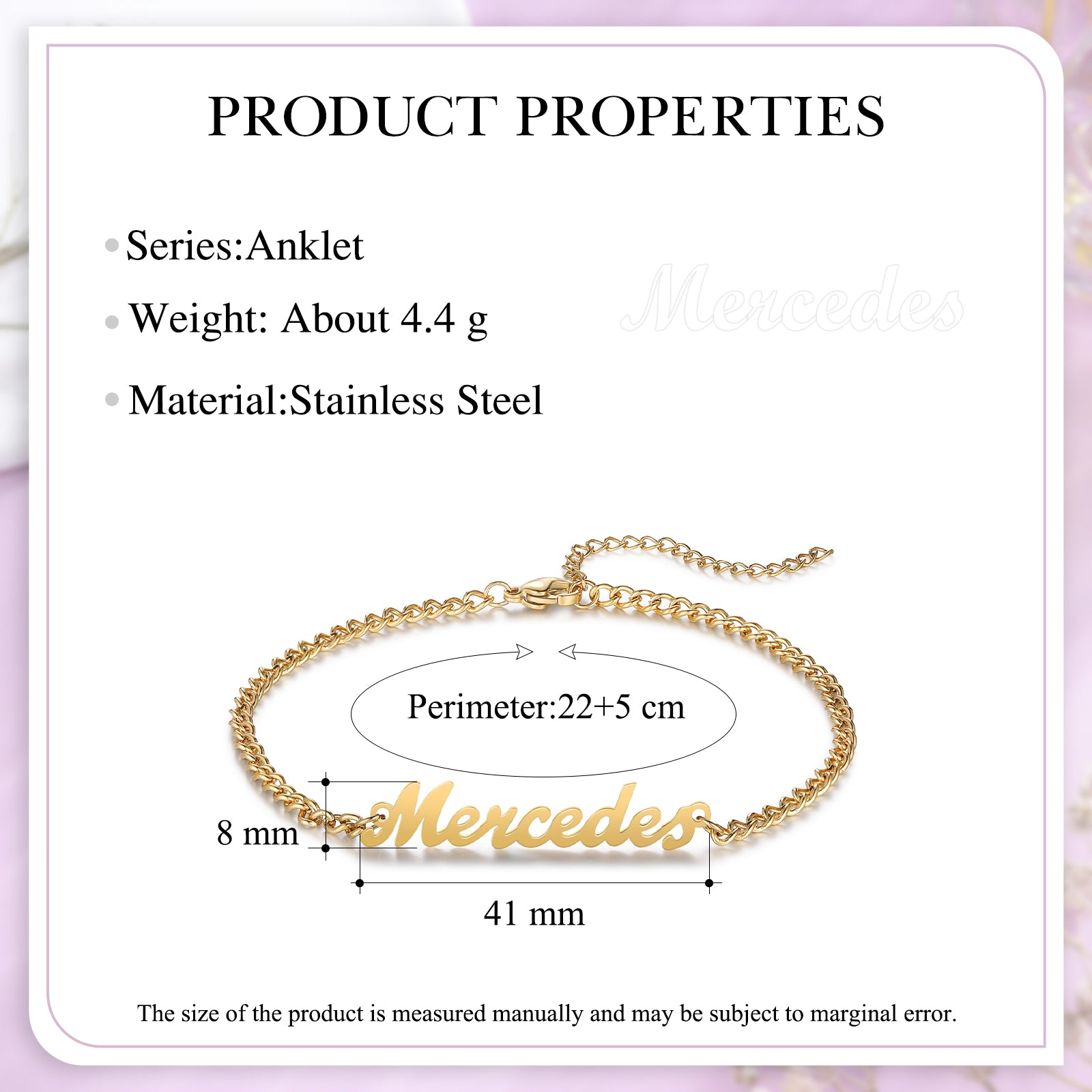 Custom Name Anklet
