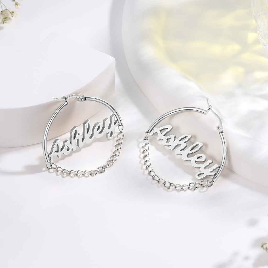 Custom Name Earrings