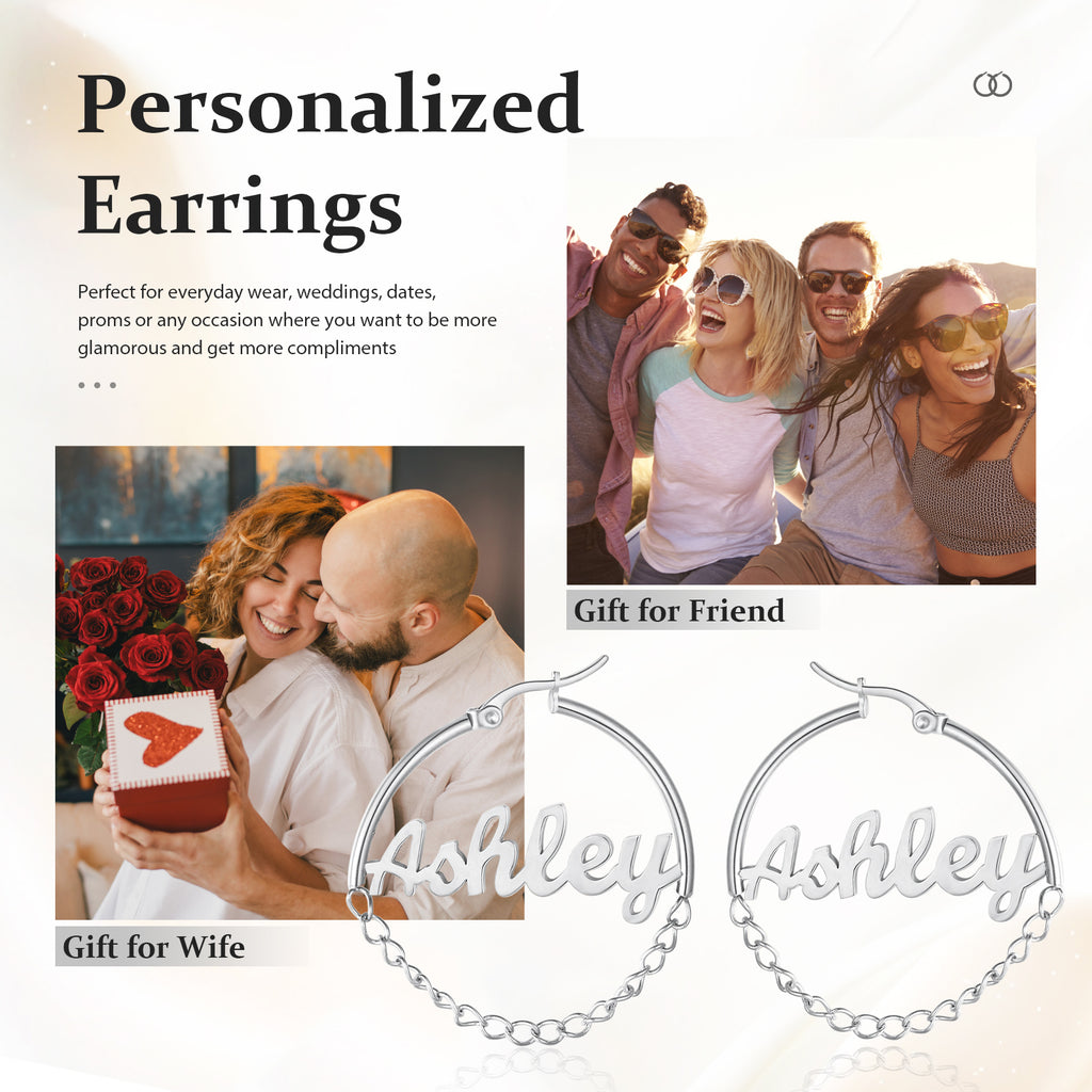 Custom Name Earrings