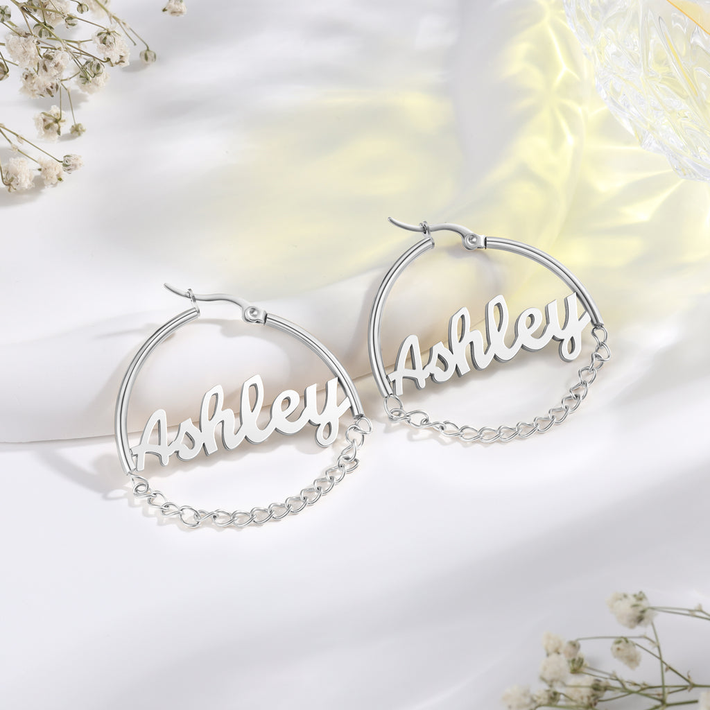 Custom Name Earrings