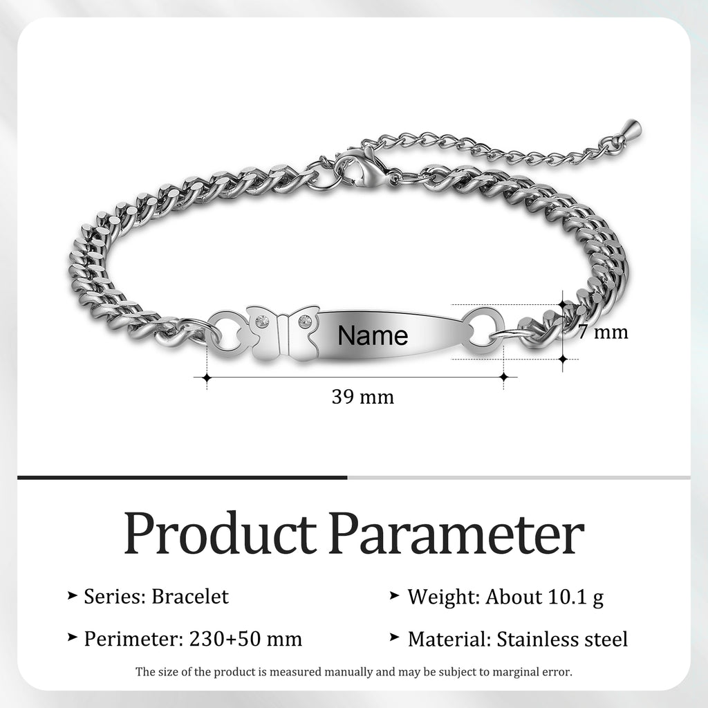 Personalized Name Stainless Steel Anklet