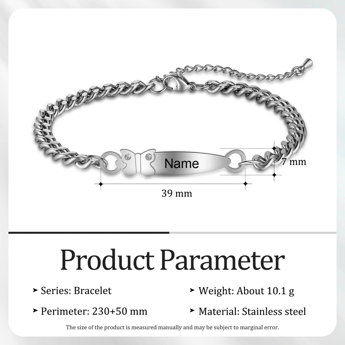 Personalized Name Stainless Steel Anklet
