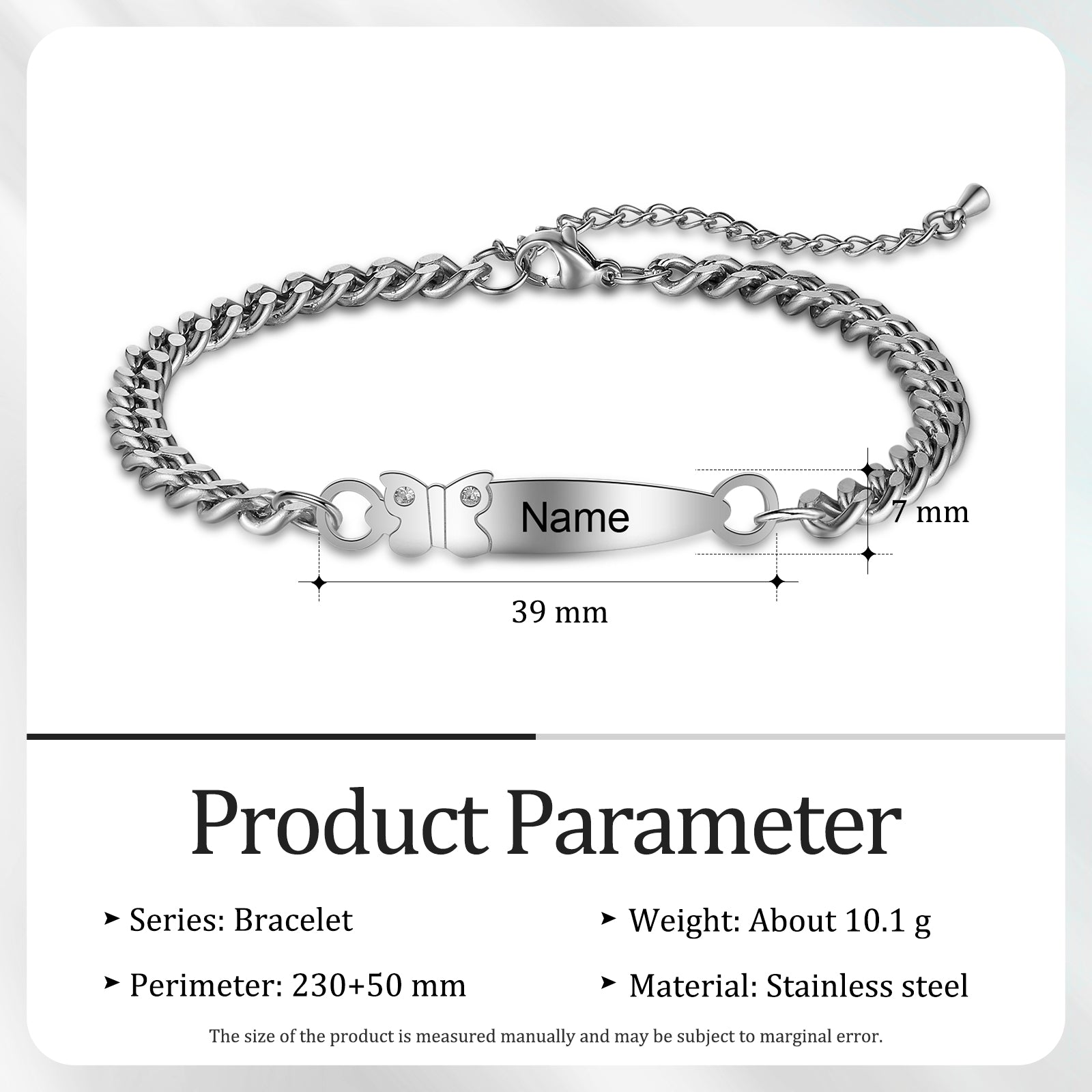 Personalized Name Stainless Steel Anklet