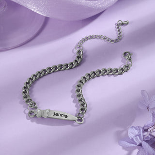 Personalized Name Stainless Steel Anklet