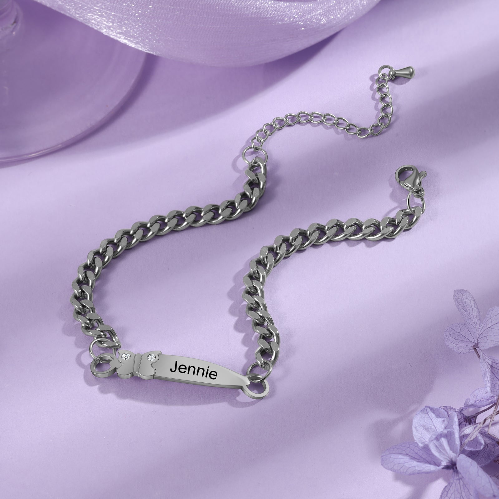 Personalized Name Stainless Steel Anklet