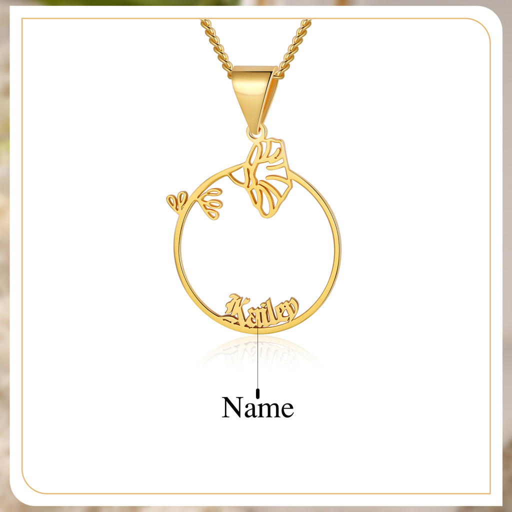 Persoanlized Birthflower Necklace