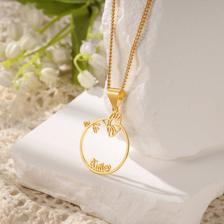 Persoanlized Birthflower Necklace