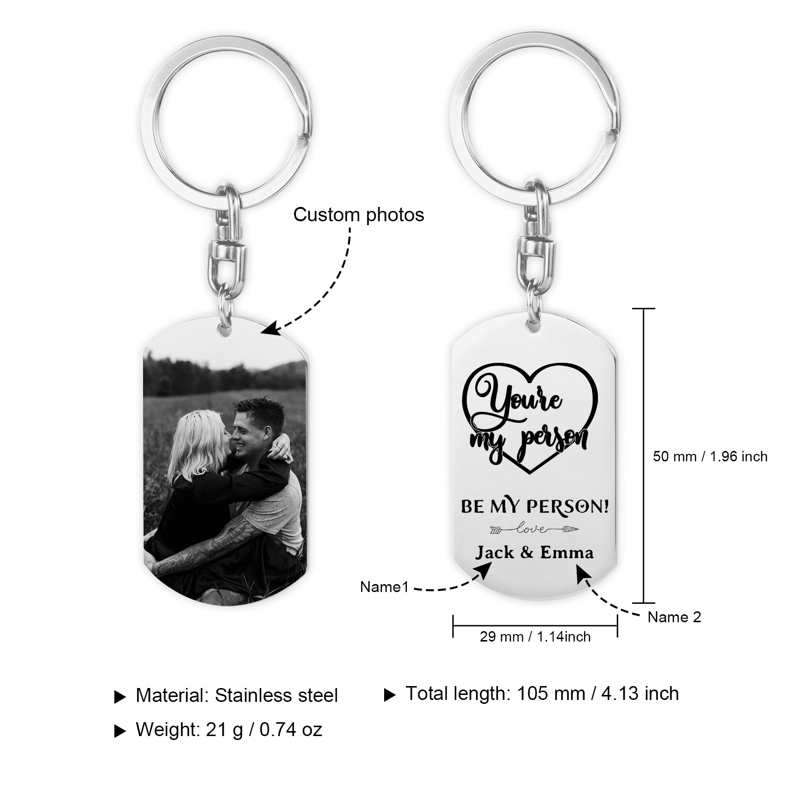 Custom Photo Keychain