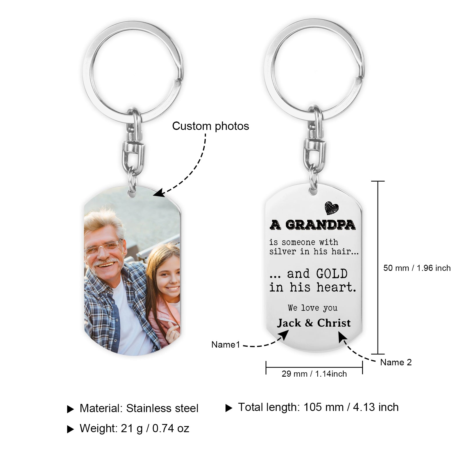 Custom Photo Keychain