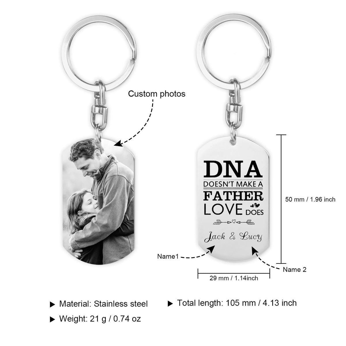 Custom Photo Keychain