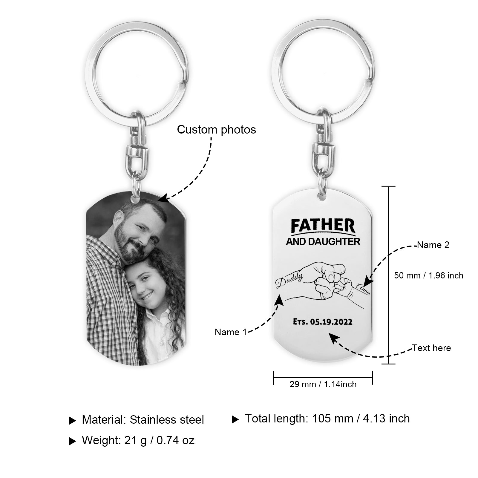 Custom Photo Keychain