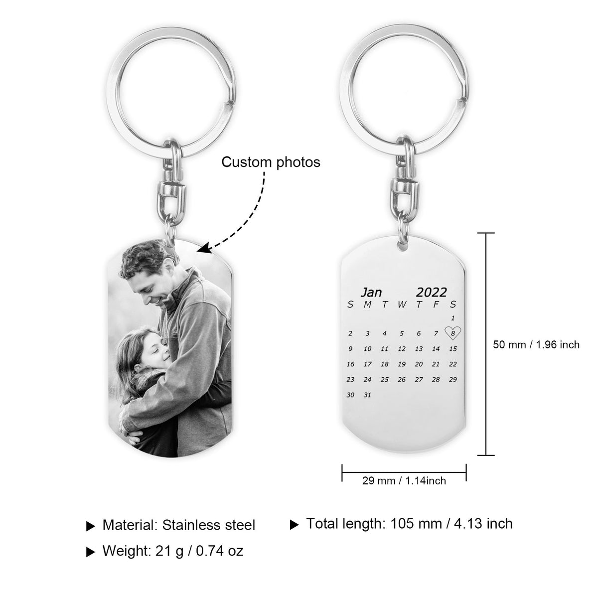 Custom Photo Keychain
