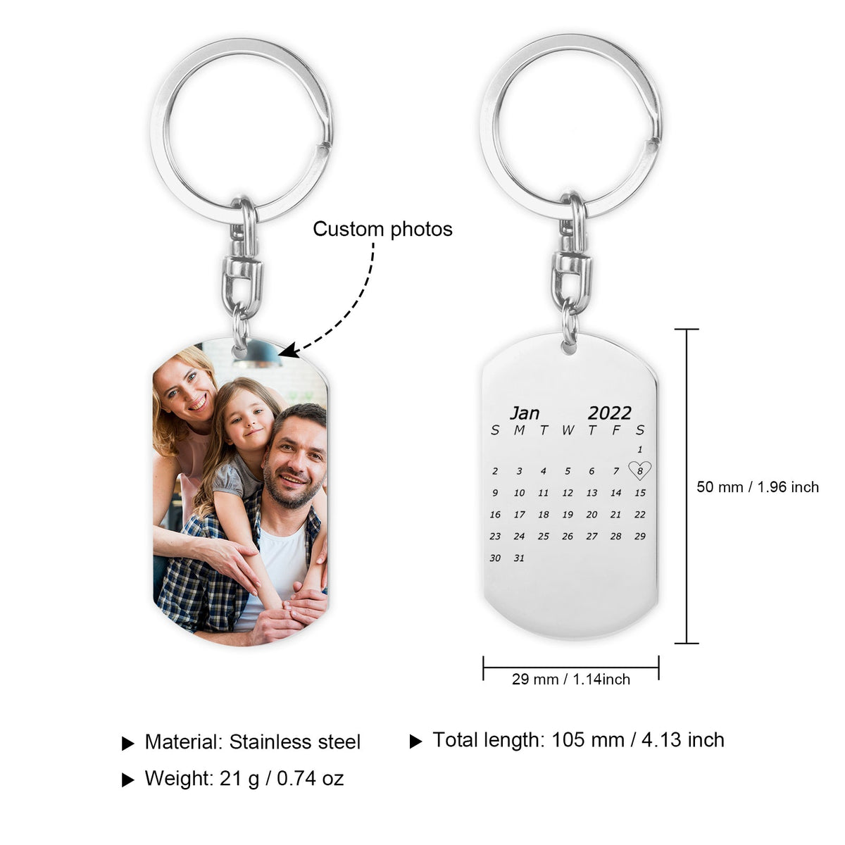 Custom Photo Keychain
