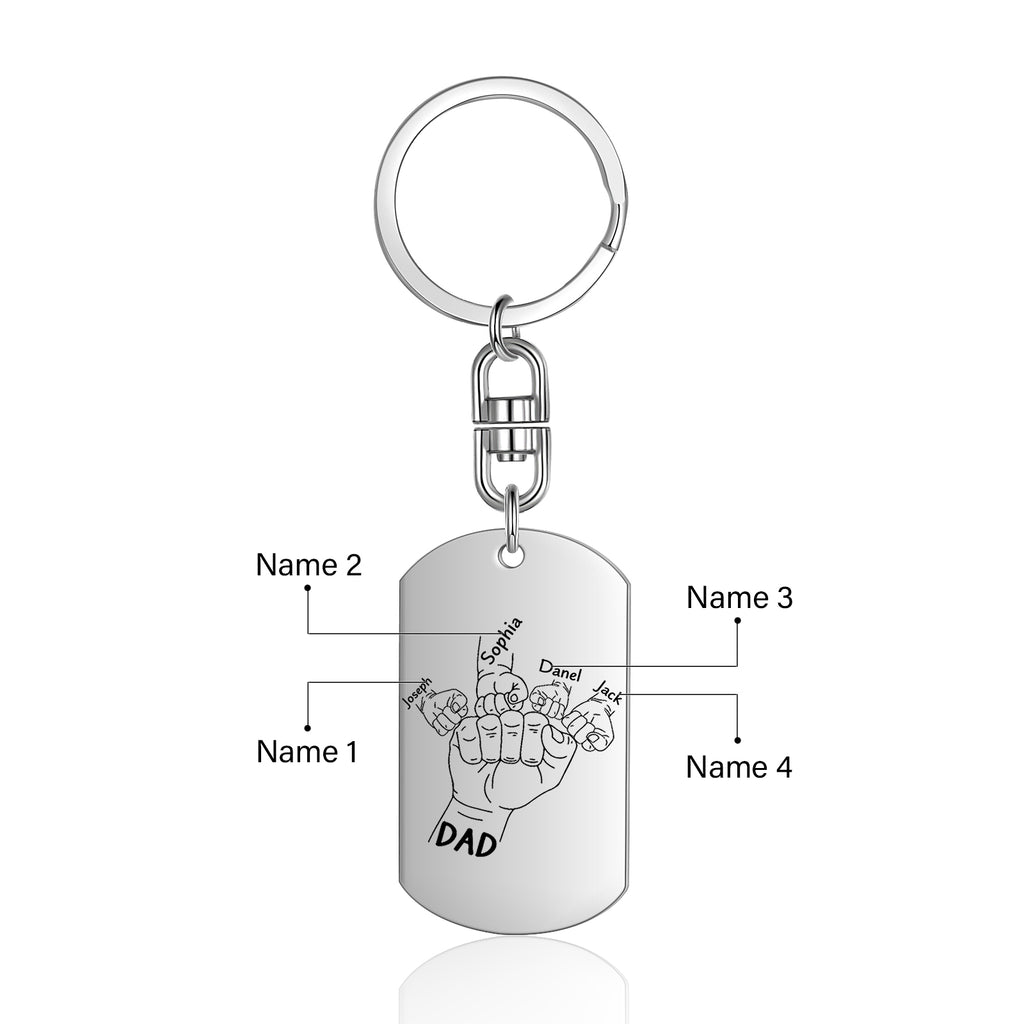 Custom Stainelss Steel Photo Keychain