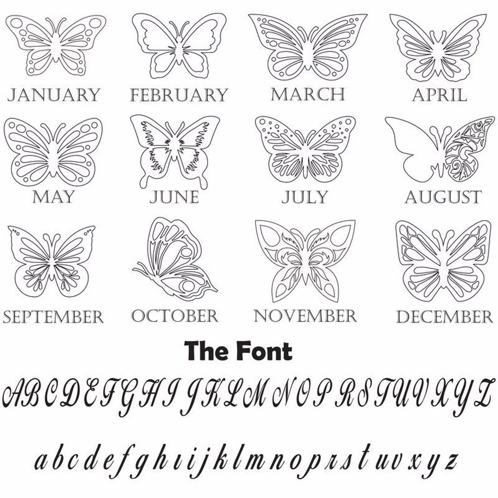 Custom Butterfly Name Necklace
