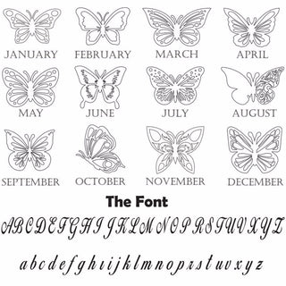 Custom Butterfly Name Necklace