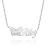 Custom Butterfly Name Necklace