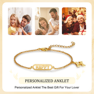 Custom Letter Anklet