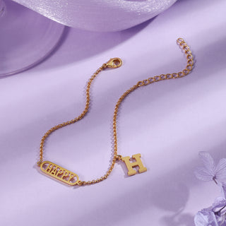 Custom Letter Anklet