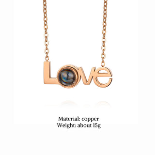 Custom Photo Love Projection Necklace