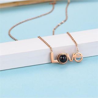 Custom Photo Love Projection Necklace