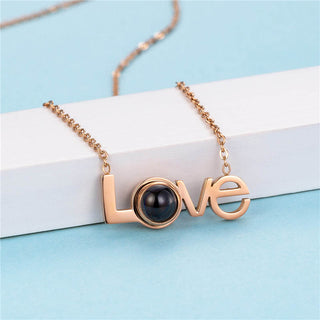 Custom Photo Love Projection Necklace
