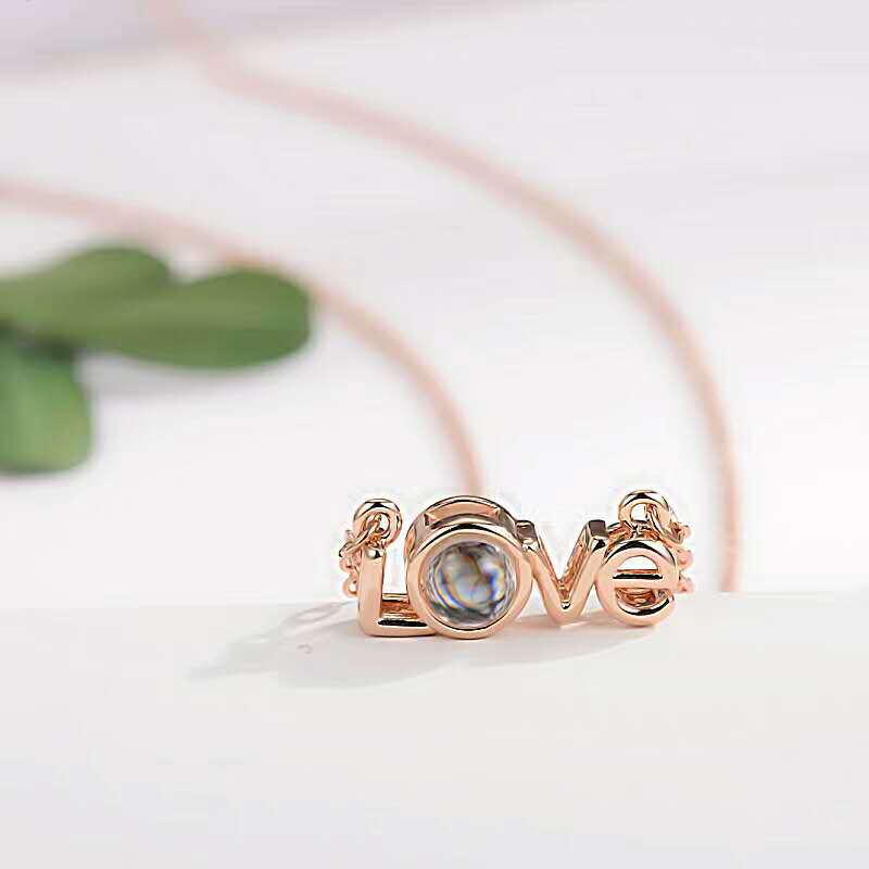 Custom Photo Love Projection Necklace
