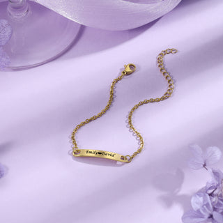 Custom Stainless Steel Couple Bracelet