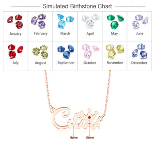 Custom Name Necklace with Crowm