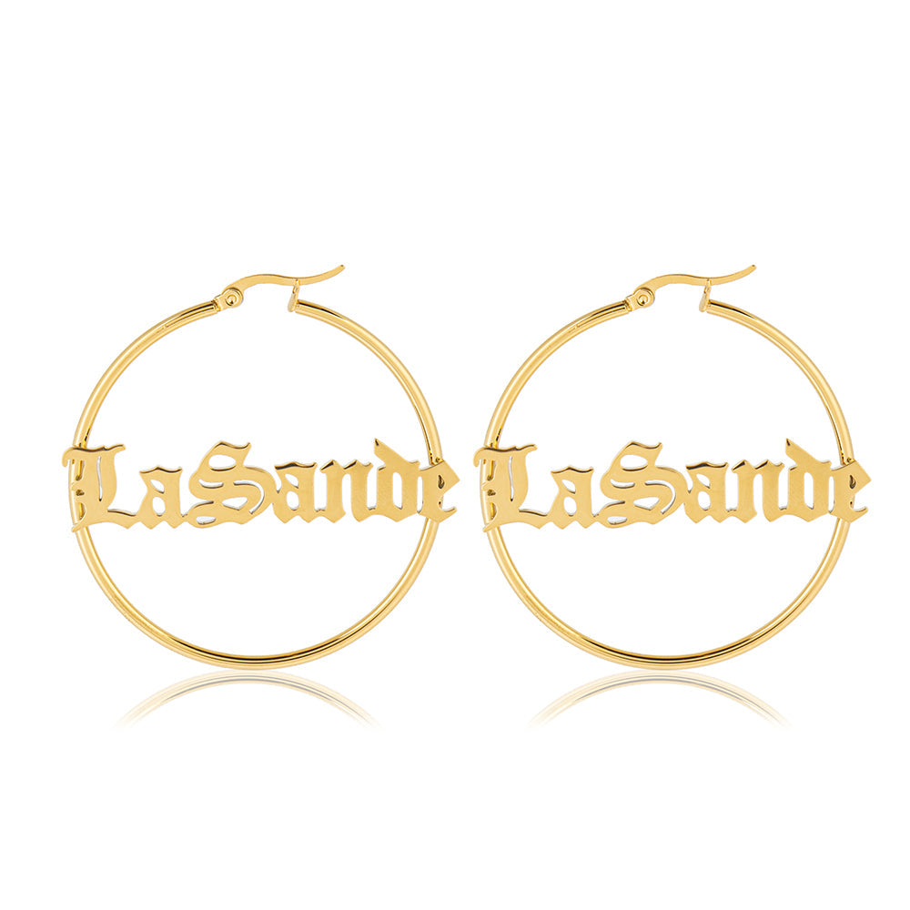 Custom Name Earrings
