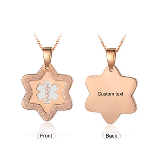 Custom Name Medical Star Necklace