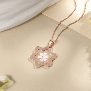 Custom Name Medical Star Necklace