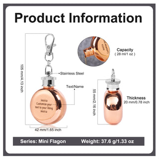 Custom Stainless Steel Mini Flagon