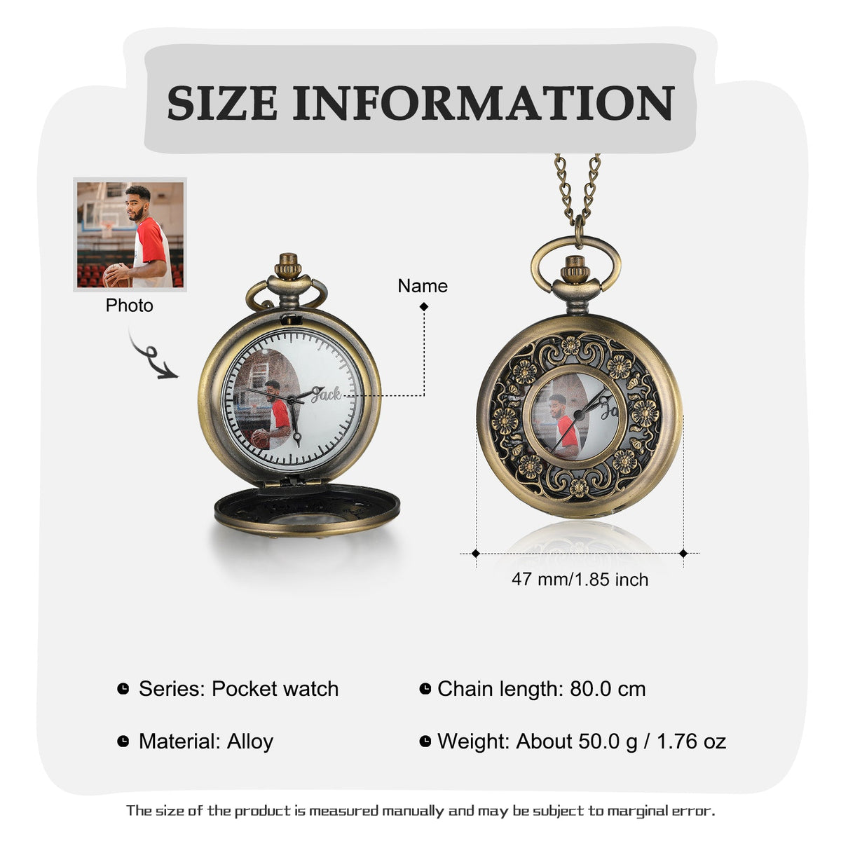 Custom Photo Pocket Watch