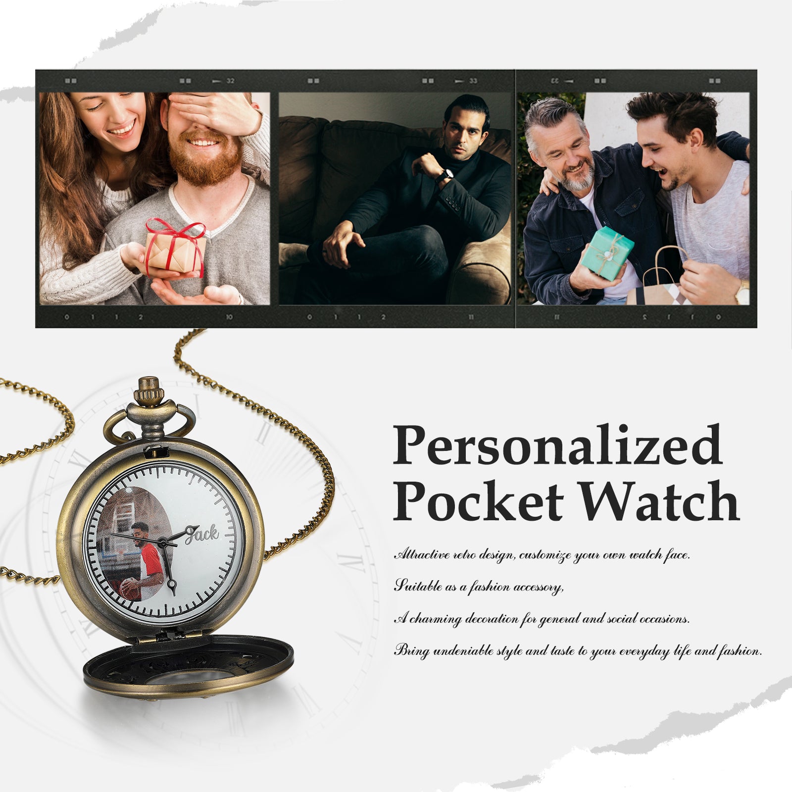 Custom Photo Pocket Watch
