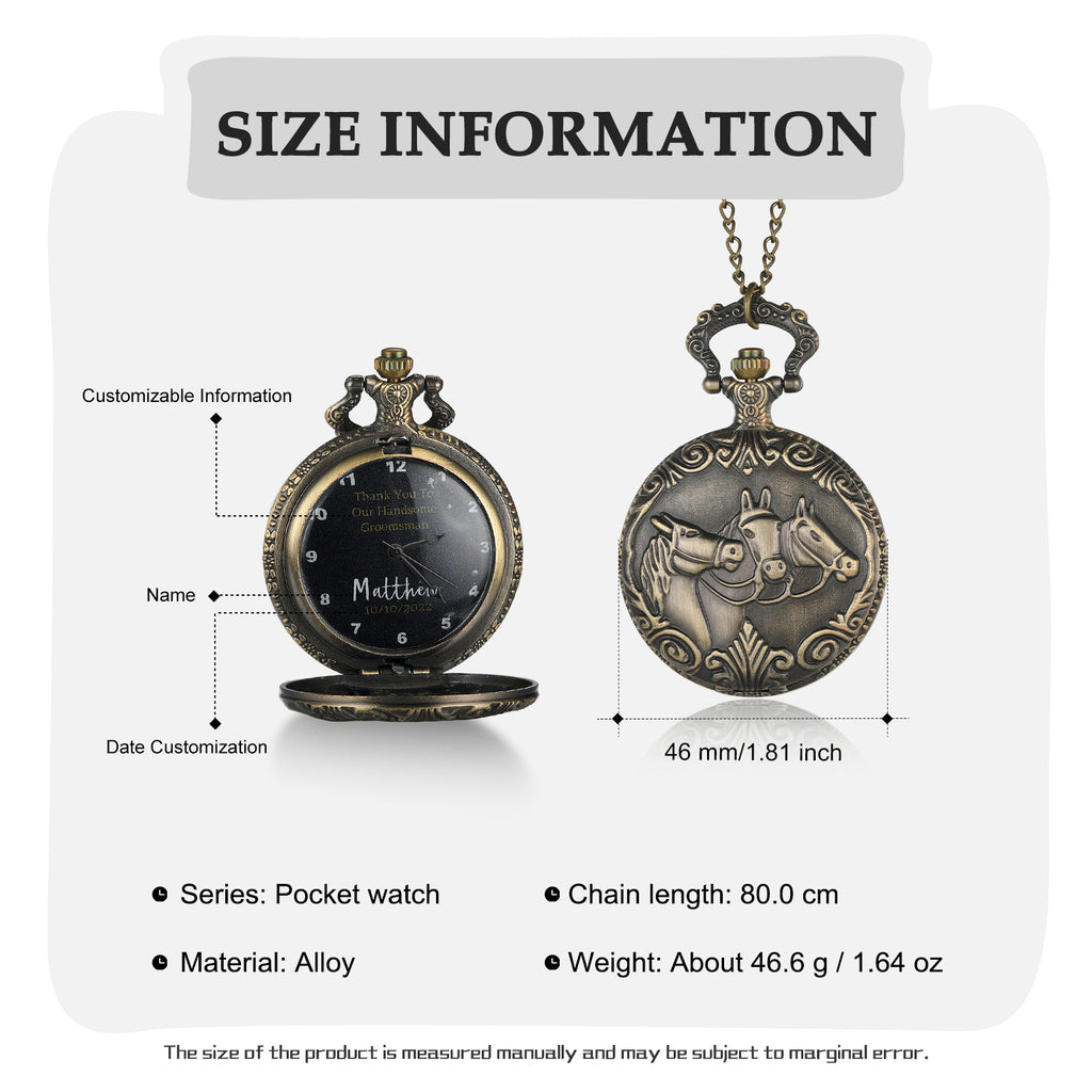 Custom Name Pocket Watch