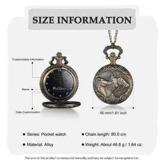 Custom Name Pocket Watch