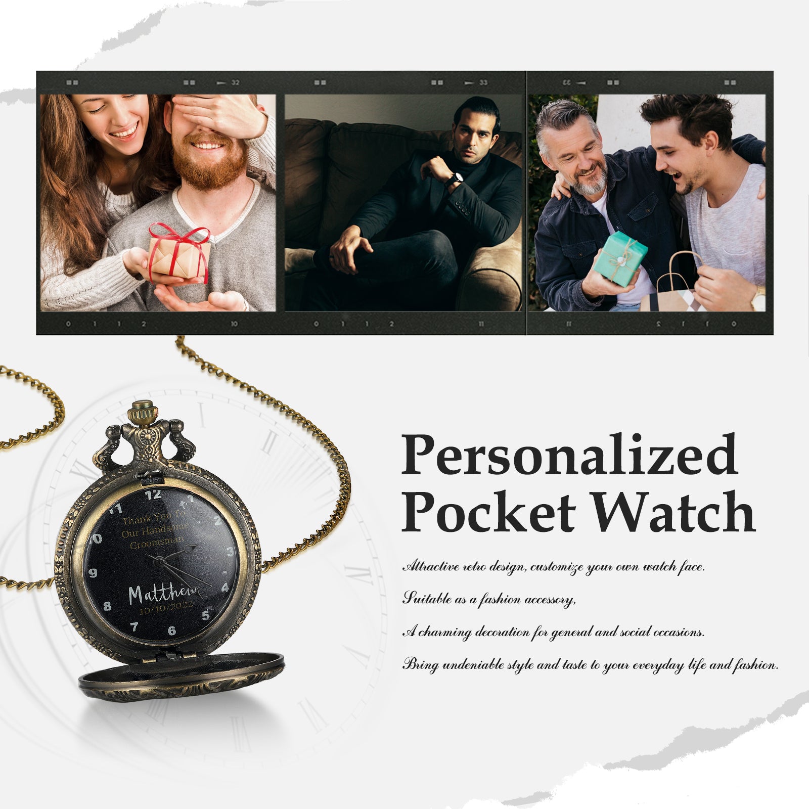 Custom Name Pocket Watch