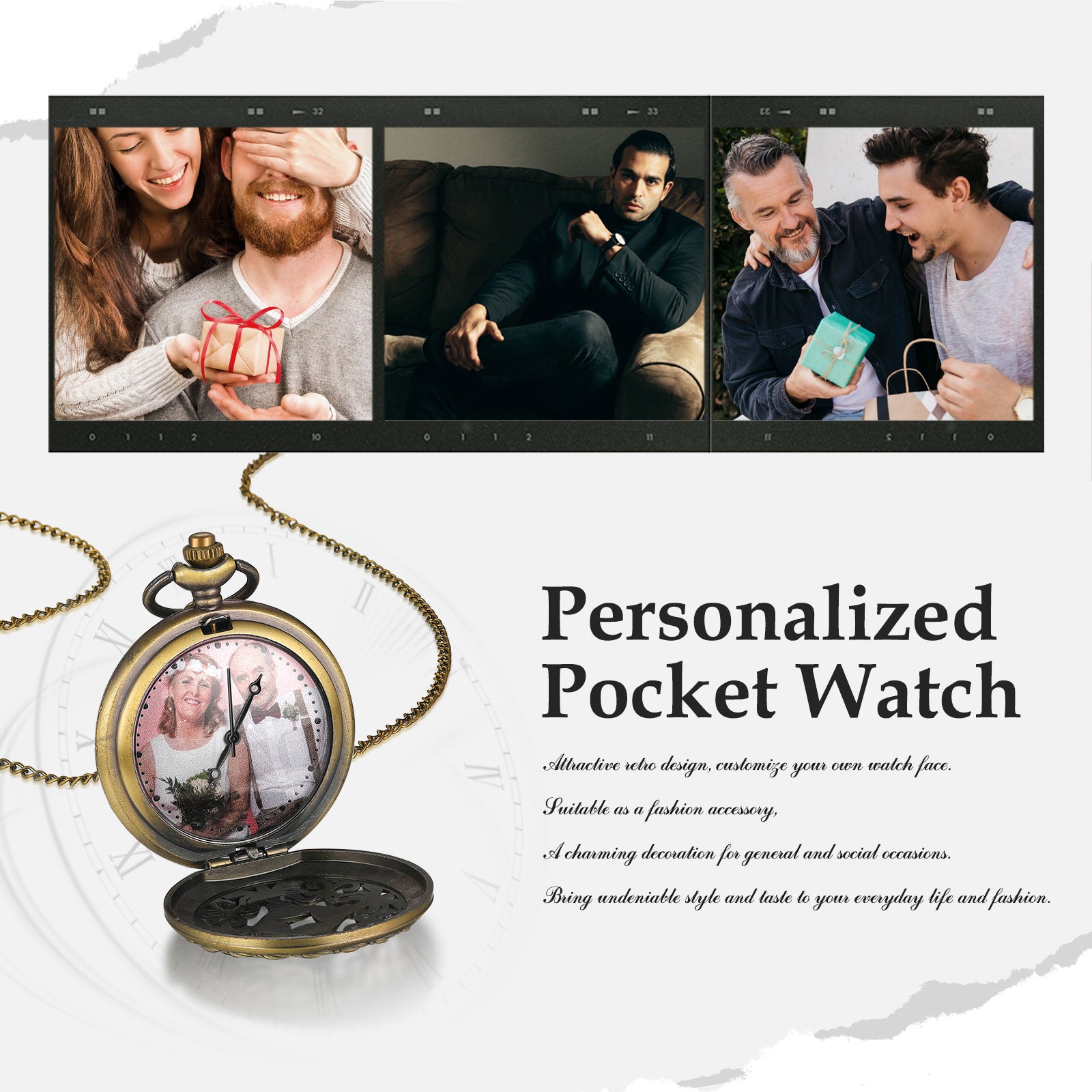 Custom Photo Pocket Watch