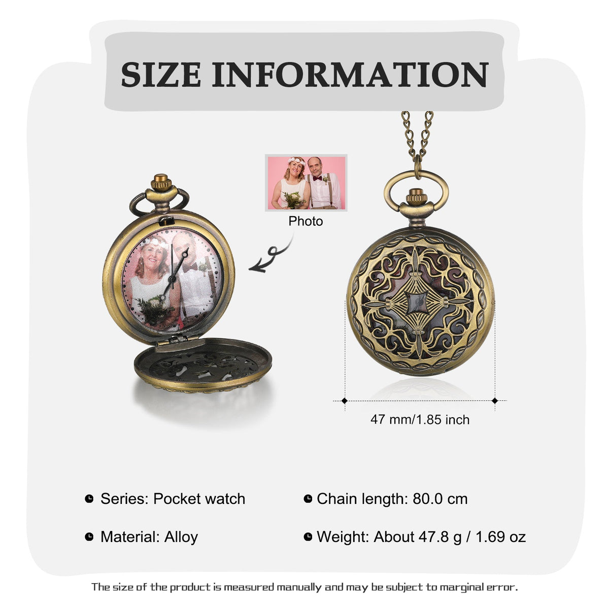 Custom Photo Pocket Watch