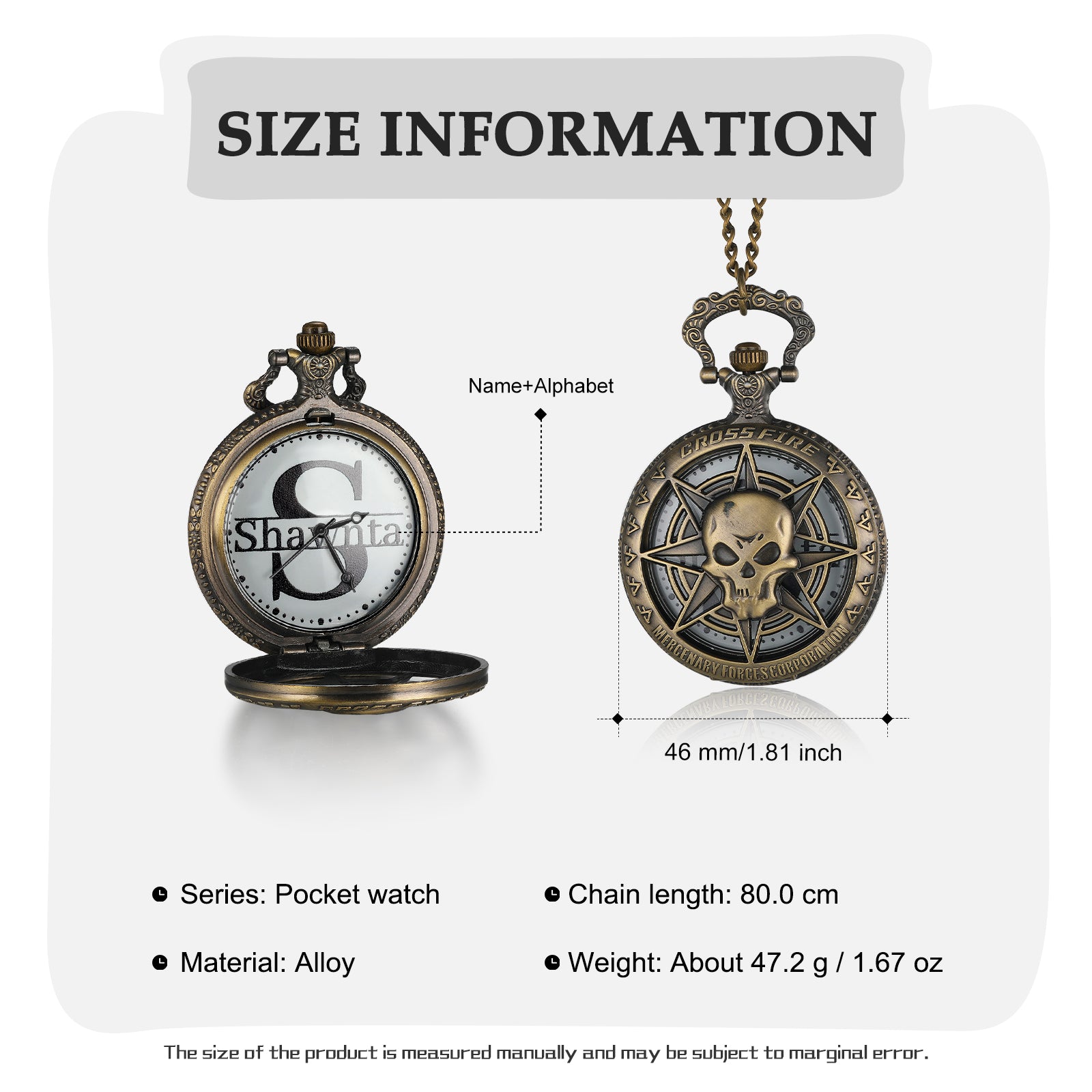 Personalized Name Pocket Watch