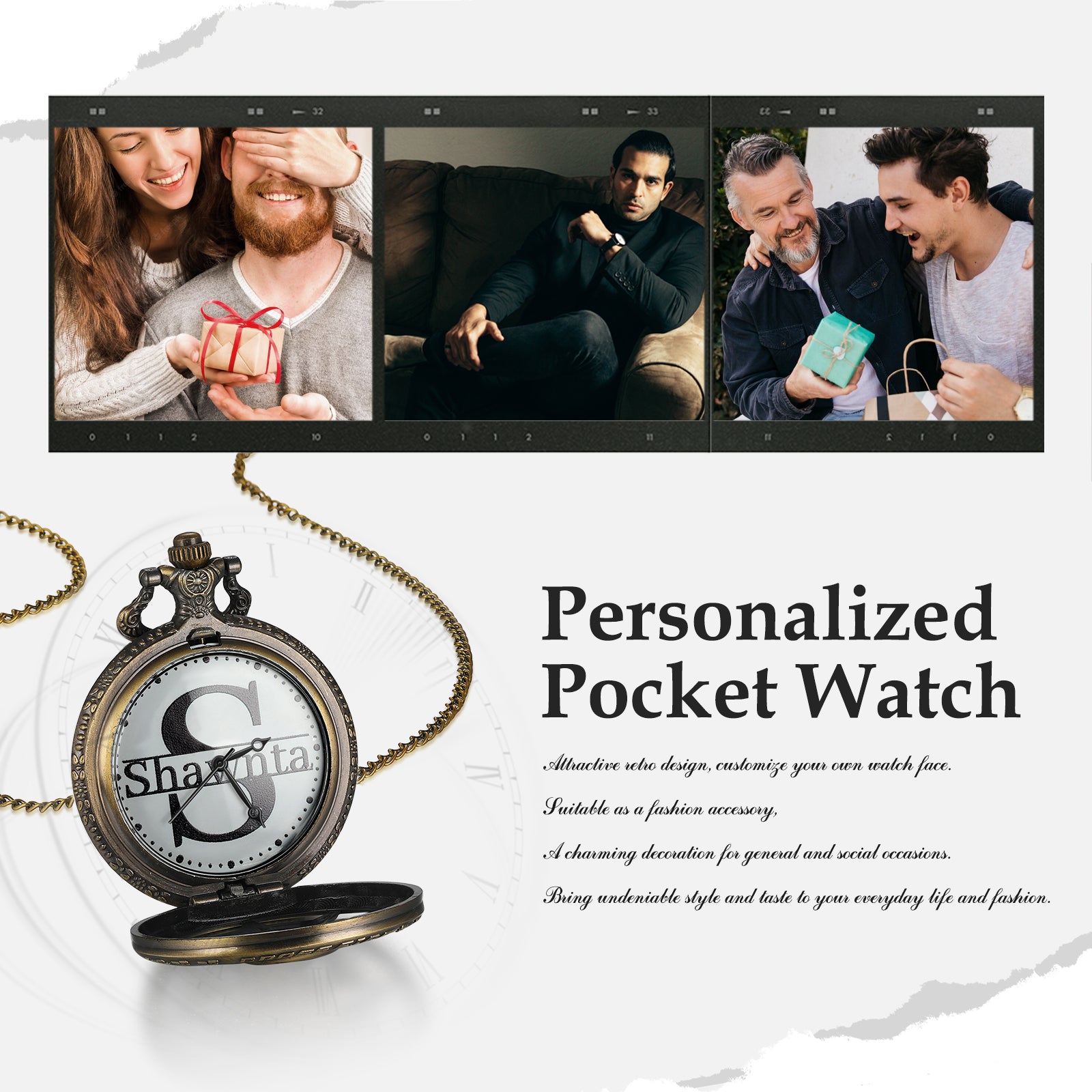 Personalized Name Pocket Watch