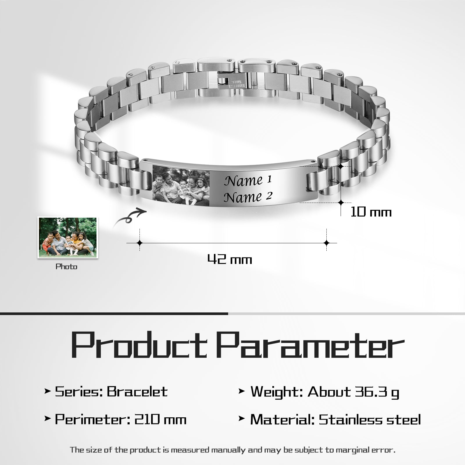 Custom Photo Stainelss Steel Bracelet
