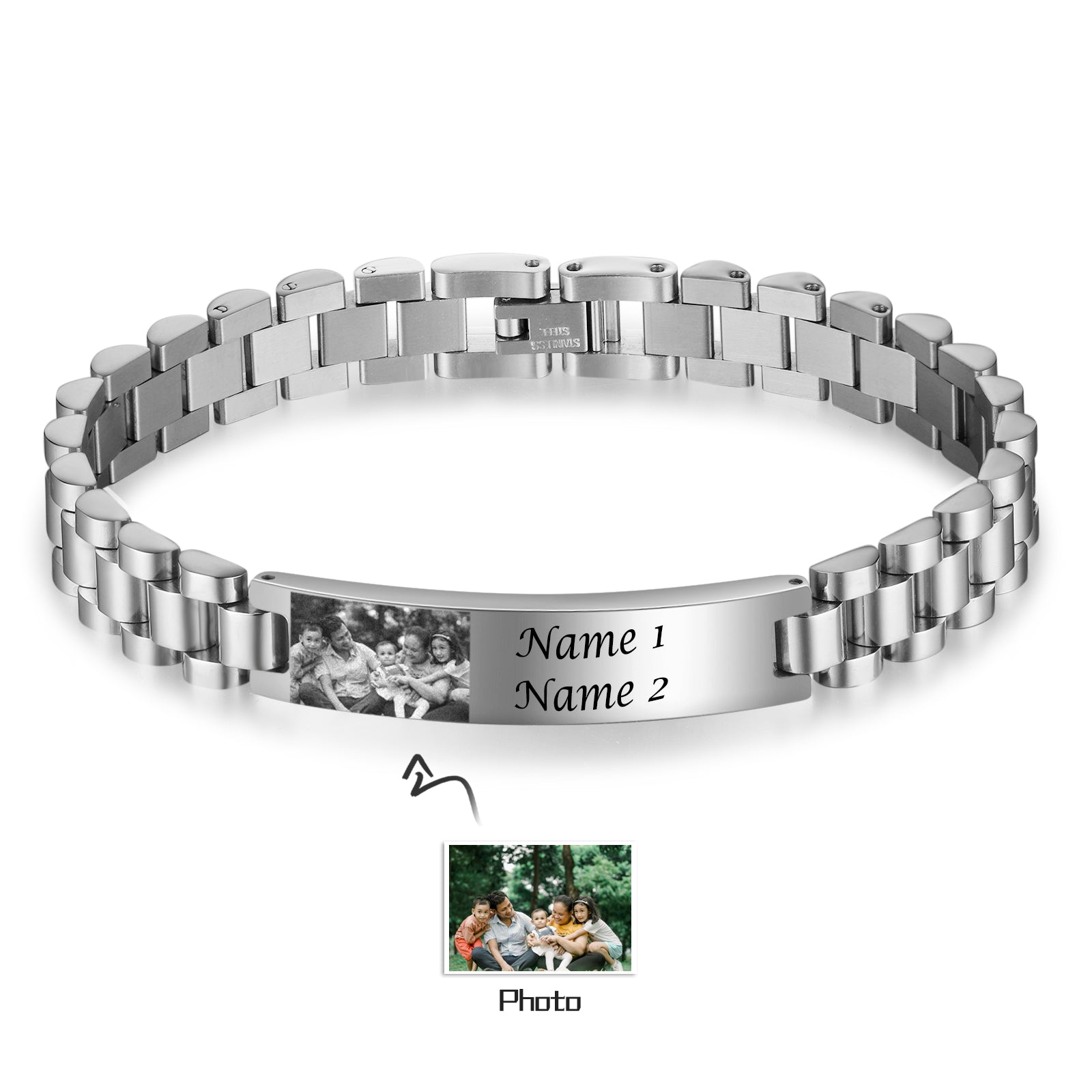 Custom Photo Stainelss Steel Bracelet