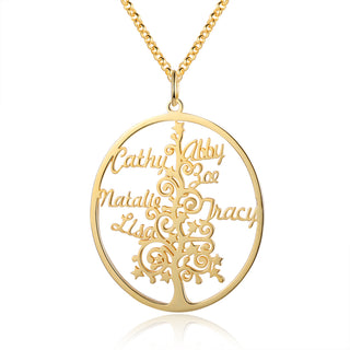Christmas Tree Custom Name Necklace
