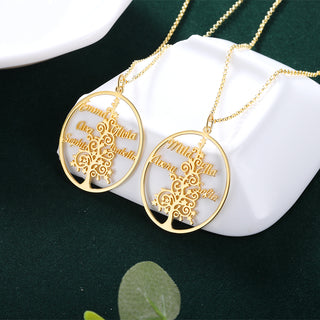 Christmas Tree Custom Name Necklace