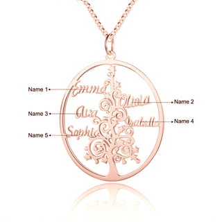 Christmas Tree Custom Name Necklace