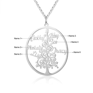 Christmas Tree Custom Name Necklace